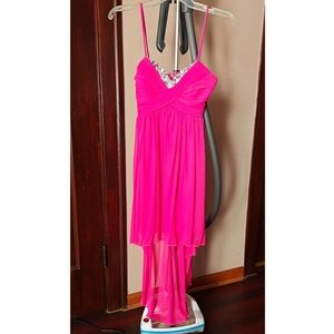 Beautiful neon pink gown